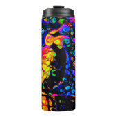 The Lonely Bird 4: Liquid Art Style Thermosbecher (Vorderseite)