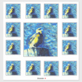 The Lonely Bird VanGogh Style  Aufkleber (Blatt)