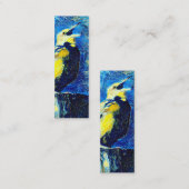 The Lonely Bird VanGogh Style Lesezeichen Mini Visitenkarte (Vorne/Hinten)
