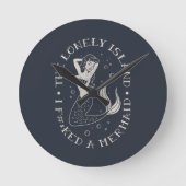 The Lonely Island Mermaid Runde Wanduhr (Vorderseite)