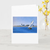 The Long Leg - Edward Hopper Karte (Gelbe Blume)