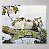 The Long-Tailed Tit, Edward Julius Detmold Poster (Vorne)