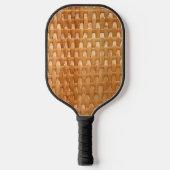 The Look of Lacquer Wicker Basketweave Pickleball Schläger (Vorderseite)