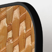 The Look of Lacquer Wicker Basketweave Pickleball Schläger (Linke Seite)