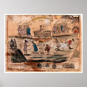 The Looking Glass for 1787 by Amos Doolittle Poster