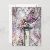The Lookout Fairy Postcard von Molly Harrison Postkarte (Vorne/Hinten)