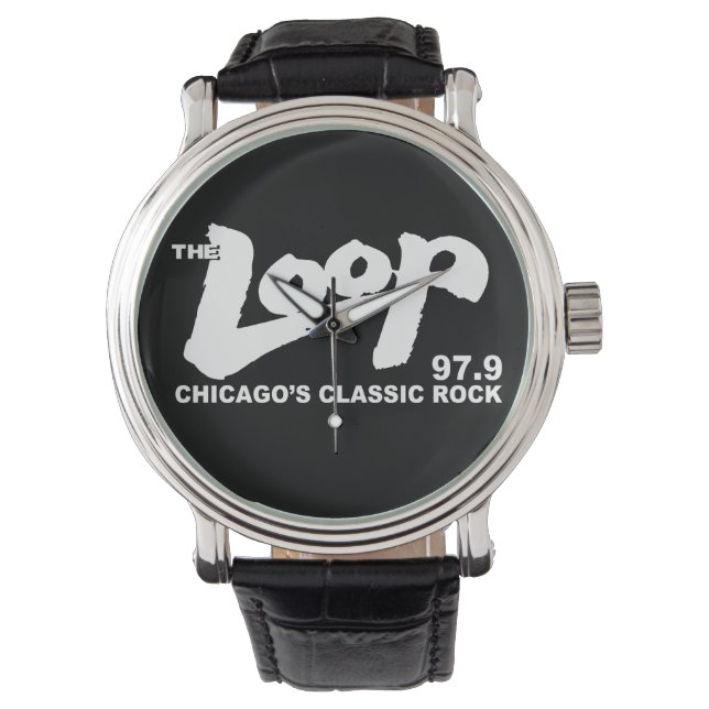 The Loop 97,9 FM Chicagos Classic Rock Armbanduhr (Vorderseite)