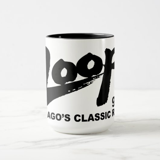 The Loop 97,9 FM Chicagos Classic Rock v1 Tasse (Zentrum)