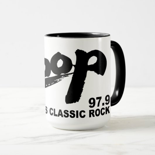 The Loop 97,9 FM Chicagos Classic Rock v1 Tasse (VorderseiteRechts)
