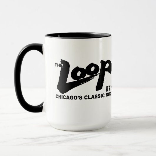 The Loop 97,9 FM Chicagos Classic Rock v2 Tasse (Links)