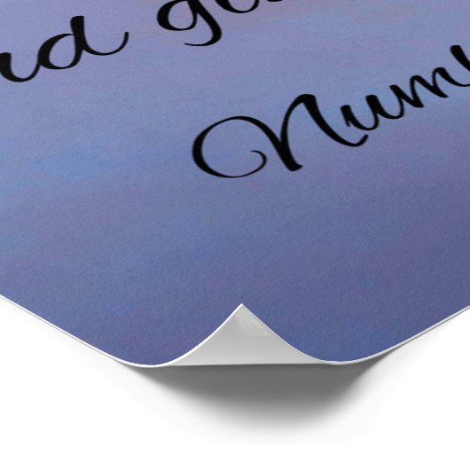 The Lord Bless Thee and Keep Thee Poster (Ecke)