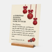 THE LORD BLESS YOU Christian Christmas Blessing Acrylschild (Winkel)