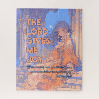 The Lord Gives Me Joy - Christian Retro Anime Puzzle