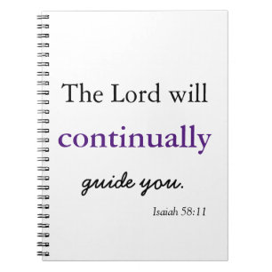 The Lord Guides You Spiral Foto Notebook Notizblock