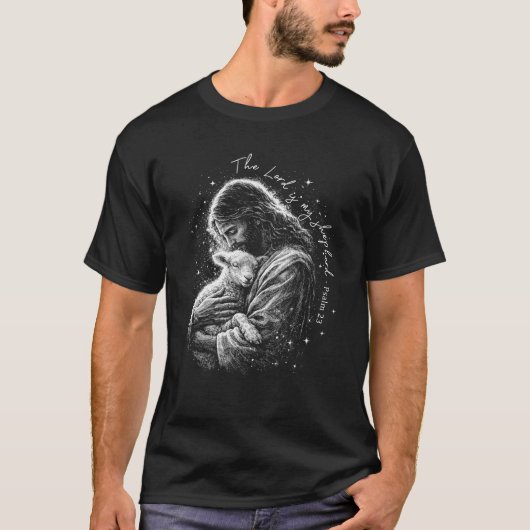 The Lord is my Shepard. Psalm 23. T-Shirt (Vorderseite)