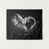 The Lord is my Shepard. Psalm 23. Wandteppich (Vorderseite (Horizontal))