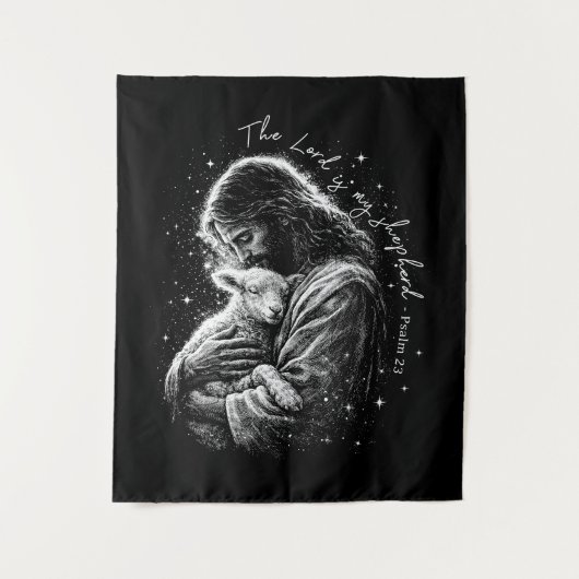 The Lord is my Shepard. Psalm 23. Wandteppich (Vorderseite)