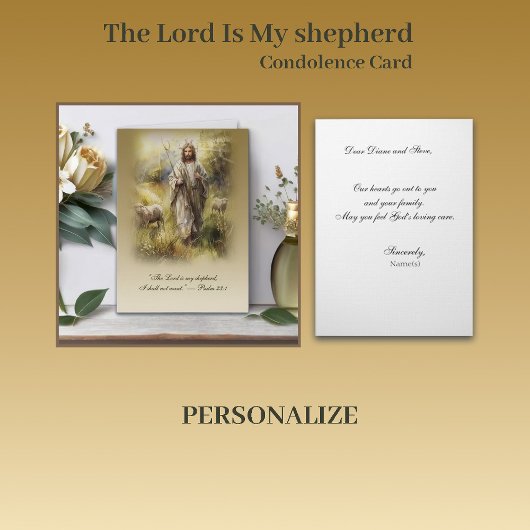 The Lord Is My shepherd — Psalm 23:1 Karte