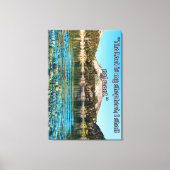 The Lord Is My Shepherd – Psalm 23:1 Scripture Wal Leinwanddruck (Vorderseite)