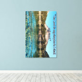 The Lord Is My Shepherd – Psalm 23:1 Scripture Wal Leinwanddruck (Insitu (Holzboden))