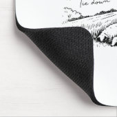 The Lord Is My Shepherd Psalm 23 Cross Meadow Mousepad (Ecke)