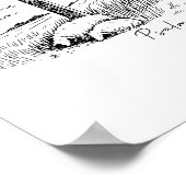 The Lord Is My Shepherd Psalm 23 Cross Meadow  Poster (Ecke)