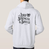 The Lord is my Strength & Shield Royalty Hoodie (Rückseite)