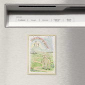 The Lord Is Risen Lamb Magnet (In Situ (Geschirrspüler))