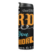 The Lord Is With You Mighty Warrior Thermosbecher (Nach rechts gedreht)