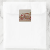 The Lord Mayor of London, 1853 Quadratischer Aufkleber (Tasche)