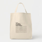 The Lord My Shepherd Psalm 23 Grocery Bag Tragetasche (Vorne)