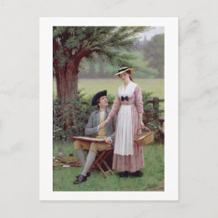 The Lord of Burleigh, Tennyson, 1919 (Öl auf Canva Postkarte