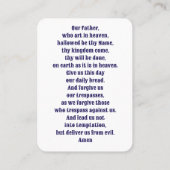 The Lord’s Prayer – Traditional Prayer Card Platzkarte (Rückseite)