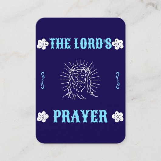 The Lord’s Prayer – Traditional Prayer Card Platzkarte (Vorderseite)