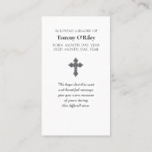 The Lord's Prayer -  Blue Purple Green Orange Visitenkarte (Rückseite)