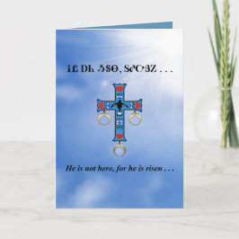 The Lord's Prayer in Cherokee Easter Card Feiertagskarte
