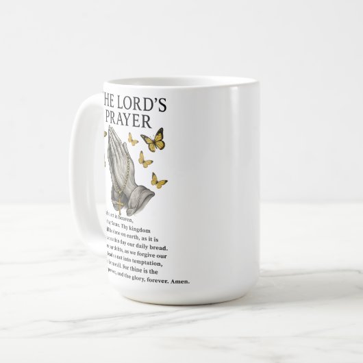 The Lord's Prayer  Kaffeetasse (Vorderseite Links)