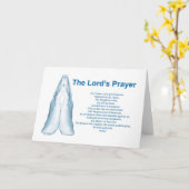 The Lords Prayer Karte (Gelbe Blume)