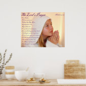 The Lords Prayer Poster (Küche)