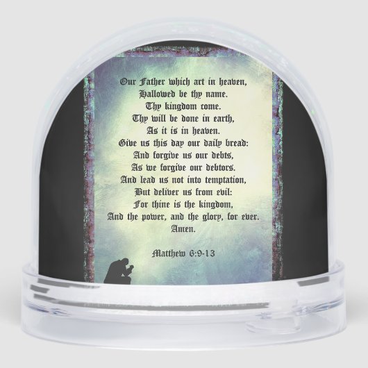 The Lord's Prayer Schneekugeln (Rückseite)