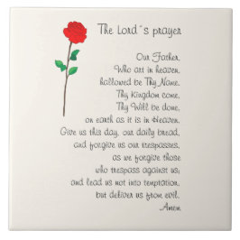 THE LORD'S PRAYER TILE FLIESE