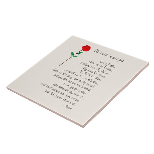 THE LORD'S PRAYER TILE FLIESE (Seite)