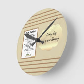 The Lord's Prayer Wall Clock Runde Wanduhr (Winkel)