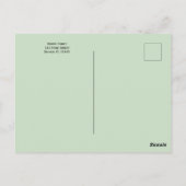 The Lord's Prayer with Greenery ~ Matthew 6:9-13 Postkarte (Rückseite)