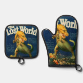 The Lost World Oven Mitt & Pot Holder Ofenhandschuh & Topflappen-Set (Vorderseite)