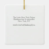 The Lotte New York Palace Christmas - Keramikornament (Rückseite)