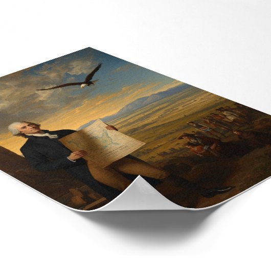 The Louisiana Purchase President Thomas Jefferson Poster (Ecke)