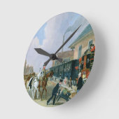 The Louth-London Royal Mail Travelling by Train fr Runde Wanduhr (Winkel)