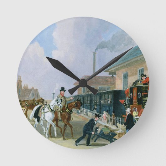 The Louth-London Royal Mail Travelling by Train fr Runde Wanduhr (Vorderseite)