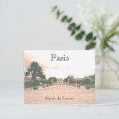 The Louvre Gardens Postcard Postkarte (Stehend Vorderseite)